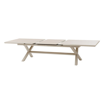 Table extérieure extensible 12p. Axiome effet bois et argile Hespéride - Le Dépôt Bailleul