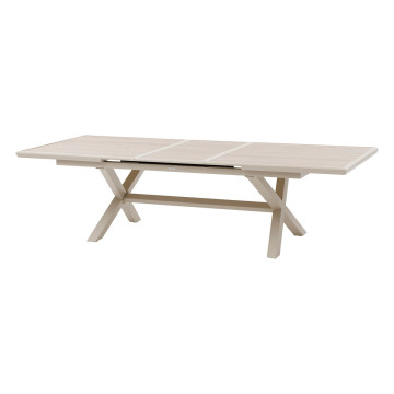 Table extérieure extensible 10p. Axiome effet bois et argile Hespéride - Le Dépôt Bailleul