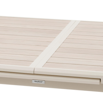 Table extérieure extensible 10p. Axiome effet bois et argile Hespéride - Le Dépôt Bailleul