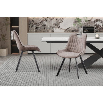 Chaise Pablo avec poignée gris clair - Le Dépôt Bailleul