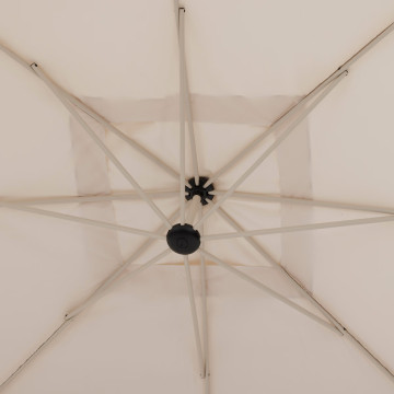 Parasol décentré carré Manoa blé et agile Hespéride - Le Dépôt Bailleul