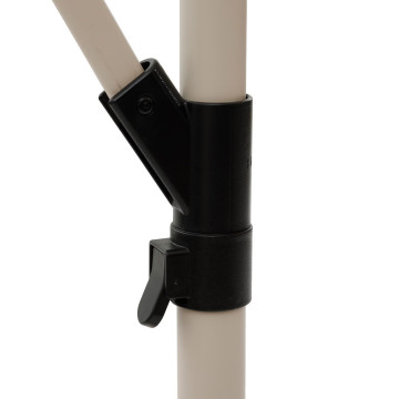 Parasol décentré carré Manoa blé et agile Hespéride - Le Dépôt Bailleul