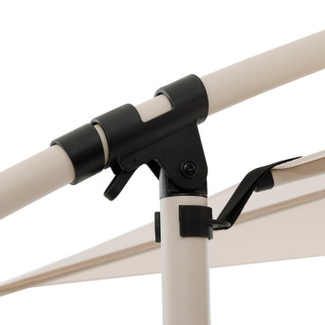 Parasol décentré carré Manoa blé et agile Hespéride - Le Dépôt Bailleul