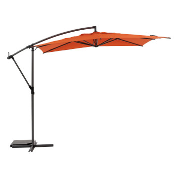 Parasol décentré carré Manoa ambre Hespéride - Le Dépôt Bailleul