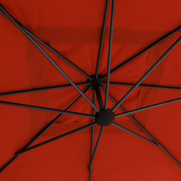 Parasol décentré carré Manoa ambre Hespéride - Le Dépôt Bailleul