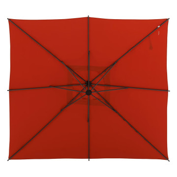 Parasol décentré carré Manoa ambre Hespéride - Le Dépôt Bailleul