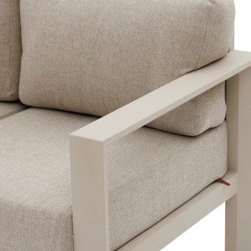 Salon extérieur 5 places Evasion argile / lin Hespéride - Le Dépôt Bailleul