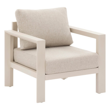 Salon extérieur 5 places Evasion argile / lin Hespéride - Le Dépôt Bailleul