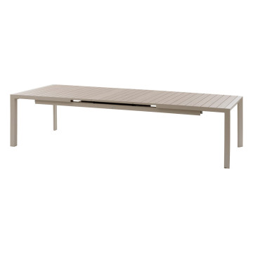 Table de jardin extensible 14p. Evasion lin et argile Hespéride - Le Dépôt Bailleul