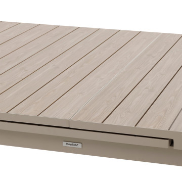 Table de jardin extensible 14p. Evasion lin et argile Hespéride - Le Dépôt Bailleul