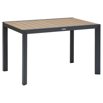 Table fixe carrée 4p Evasion honey/graphite Hespéride - Le Dépôt Bailleul