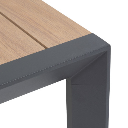 Table fixe carrée 4p Evasion honey/graphite Hespéride - Le Dépôt Bailleul