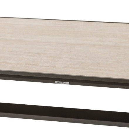 Table extérieure fixe Axiome 8p. pierre vanille/praline Hespéride - Le Dépôt Bailleul