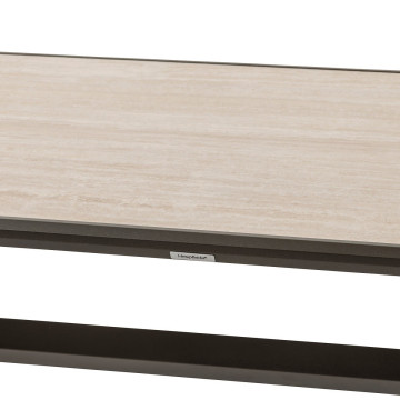 Table extérieure fixe Axiome 8p. pierre vanille/praline Hespéride - Le Dépôt Bailleul