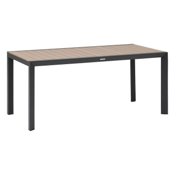 Table fixe 6p Evasion honey/graphite Hespéride - Le Dépôt Bailleul