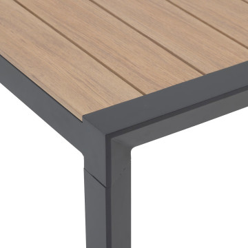 Table fixe 6p Evasion honey/graphite Hespéride - Le Dépôt Bailleul