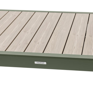 Table extensible 10 places Evasion effet bois lin/laurier Hespéride - Le Dépôt Bailleul