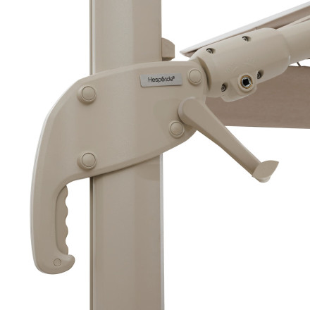 Parasol 4x3 m Melhia multi toiles oléfine lin/argile Hespéride - Le Dépôt Bailleul