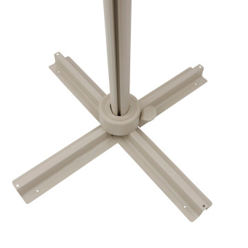 Parasol 4x3 m Melhia multi toiles oléfine lin/argile Hespéride - Le Dépôt Bailleul