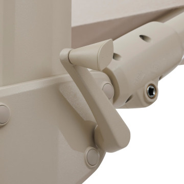 Parasol 4x3 m Melhia multi toiles oléfine lin/argile Hespéride - Le Dépôt Bailleul