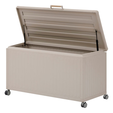 Coffre de rangement extérieur 510L Edenio argile Hespéride - Le Dépôt Bailleul