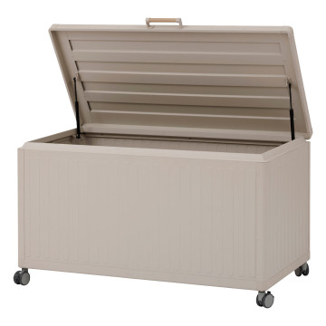 Coffre de rangement extérieur 670L Edenio argile Hespéride - Le Dépôt Bailleul