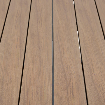 Table extensible 10p Evasion effet bois honney / graphite Hespéride - Le Dépôt Bailleul