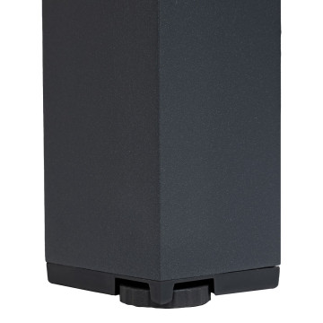 Table de jardin extensible carrée Evasion honey / graphite Hespéride - Le Dépôt Bailleul