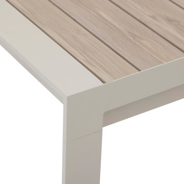 Table de jardin extensible 8p. Evasion lin et argile Hespéride - Le Dépôt Bailleul