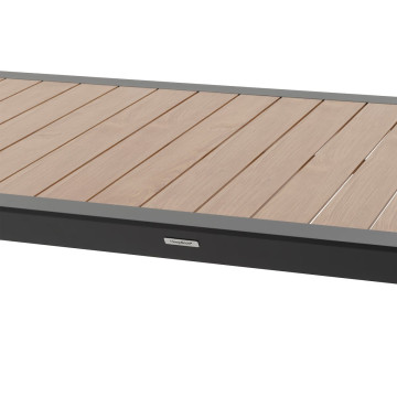 Table fixe 8p Evasion honey/graphite Hespéride - Le Dépôt Bailleul