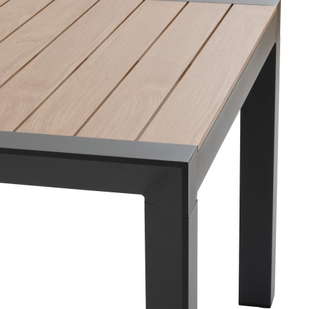 Table fixe 8p Evasion honey/graphite Hespéride - Le Dépôt Bailleul