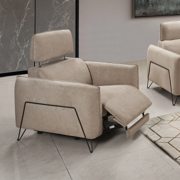 Fauteuil 1 place relax électrique 4311 beige - Le Dépôt Bailleul