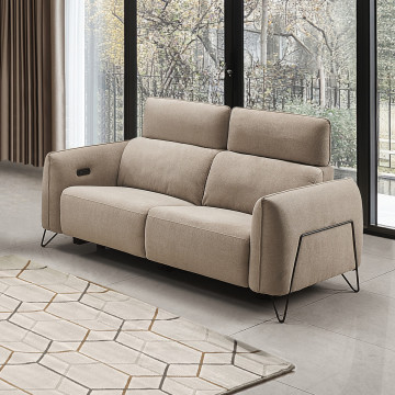 Canapé 2 places relax électrique 4311 beige - Le Dépôt Bailleul