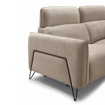 Canapé 3 places relax électrique 4311 beige - Le Dépôt Bailleul