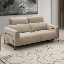 Canapé 3 places relax électrique 4311 beige - Le Dépôt Bailleul