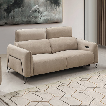 Canapé 3 places relax électrique 4311 beige - Le Dépôt Bailleul