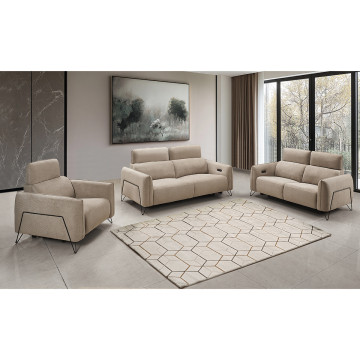 Canapé 3 places relax électrique 4311 beige - Le Dépôt Bailleul