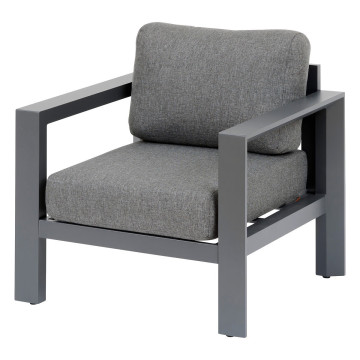 Fauteuil salon extérieur Evasion graphite Hespéride - Le Dépôt Bailleul