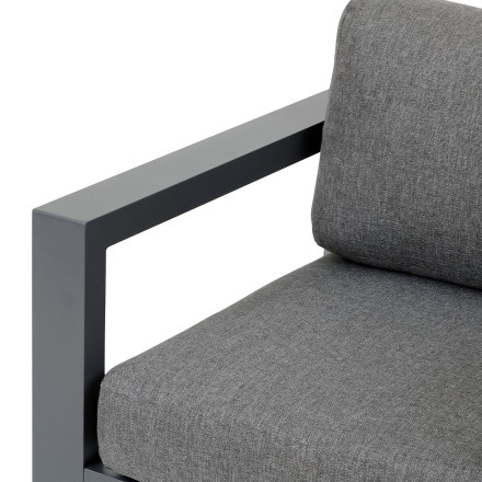 Fauteuil salon extérieur Evasion graphite Hespéride - Le Dépôt Bailleul