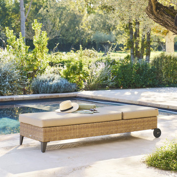 Lit piscine Malta avec roues Savana Hespéride - Le Dépôt Bailleul