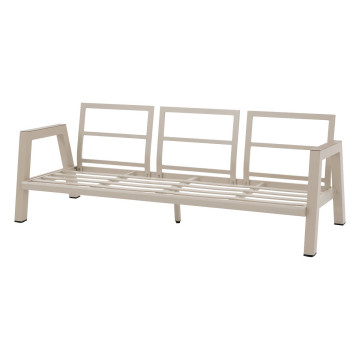 Salon de jardin 5 places Axiome beige et argile Hespéride - Le Dépôt Bailleul