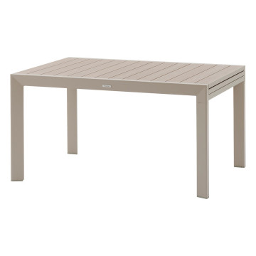 Table extensible 10 places Evasion effet bois lin/argile Hespéride - Le Dépôt Bailleul