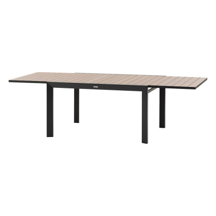 Table extensible 10 places Evasion effet bois honey/graphite Hespéride - Le Dépôt Bailleul