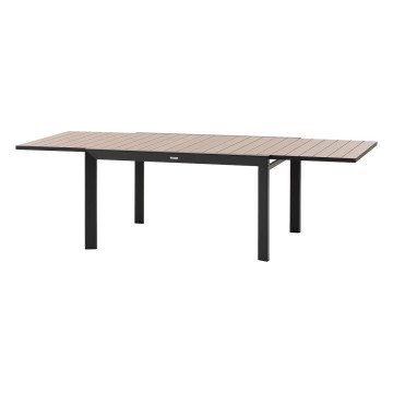 Table extensible 10 places Evasion effet bois honey/graphite Hespéride - Le Dépôt Bailleul