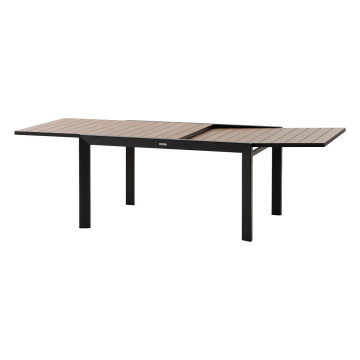 Table extensible 10 places Evasion effet bois honey/graphite Hespéride - Le Dépôt Bailleul