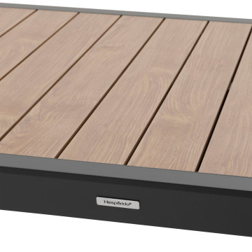 Table extensible 10 places Evasion effet bois honey/graphite Hespéride - Le Dépôt Bailleul