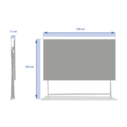 Table rect pliante Greensboro 6p argile Hespéride - Le Dépôt Bailleul