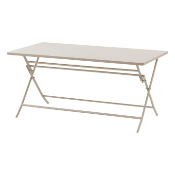 Table rect pliante Greensboro 6p argile Hespéride - Le Dépôt Bailleul