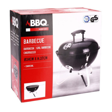 Barbecue de table D34 avec couvercle métal noir - Le Dépôt Bailleul