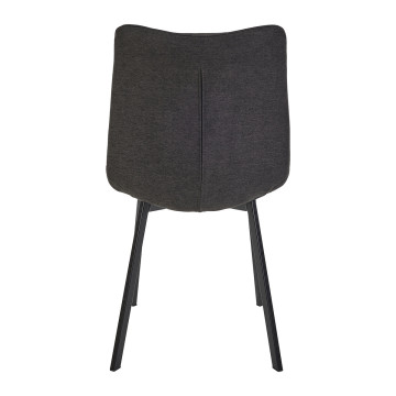Chaise tissu Sora gris anthracite - Le Dépôt Bailleul